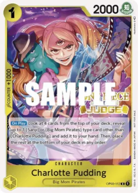 Charlotte Pudding (JDG OP03-112) Judge Promos