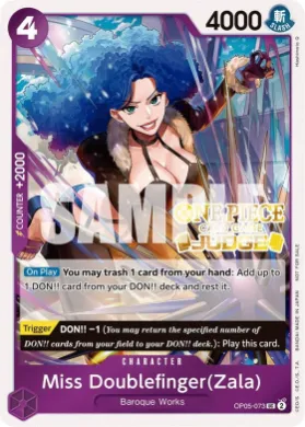 Miss Doublefinger(Zala) (JDG OP05-073) Judge Promos