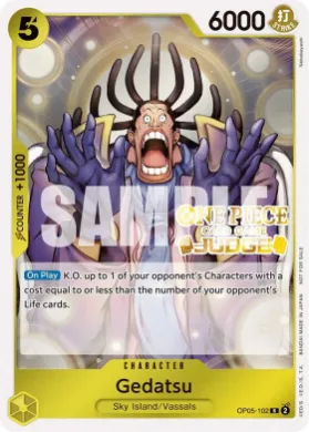 Gedatsu (JDG OP05-102) Judge Promos
