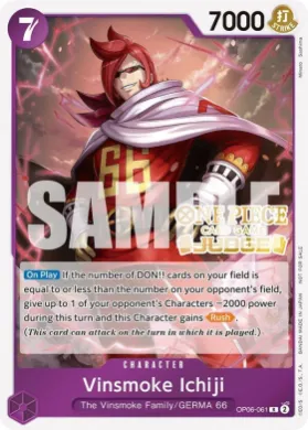 Vinsmoke Ichiji (JDG OP06-061) Judge Promos