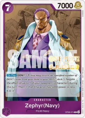Zephyr (Navy) (JDG OP06-074) Judge Promos