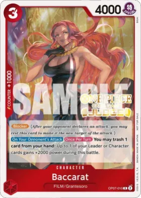 Baccarat (JDG OP07-010) Judge Promos