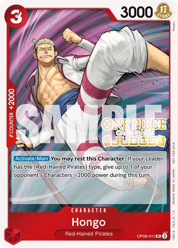 Hongo OP09-011 One Piece card