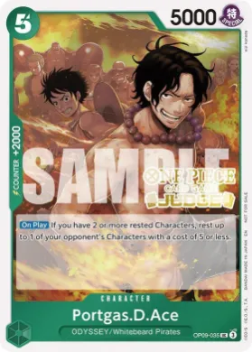 Portgas.D.Ace (JDG OP09-035) Judge Promos