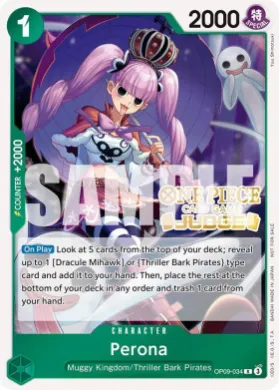 Perona (JDG OP09-034) Judge Promos