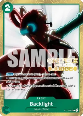 Backlight (JDG ST11-003) Judge Promos
