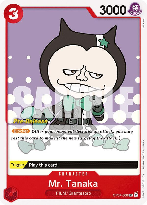 Mr. Tanaka OP07-008 One Piece card