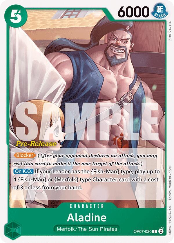Aladine OP07-020 One Piece card