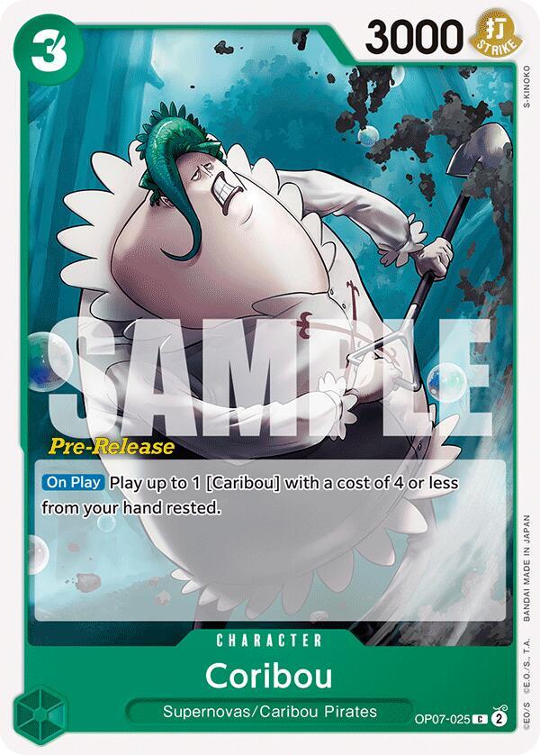 Coribou OP07-025 One Piece card