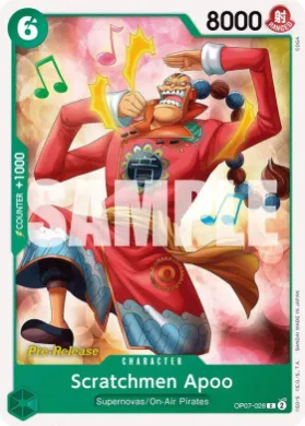 Scratchmen Apoo (OP07P OP07-028) Promos: 500 Years into the Future