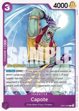 Capote (OP07P OP07-063) Promos: 500 Years into the Future