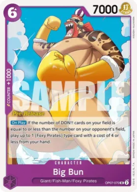 Big Bun (OP07P OP07-070) Promos: 500 Years into the Future
