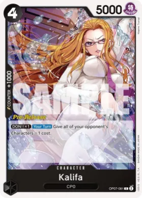 Kalifa (OP07P OP07-081) Promos: 500 Years into the Future