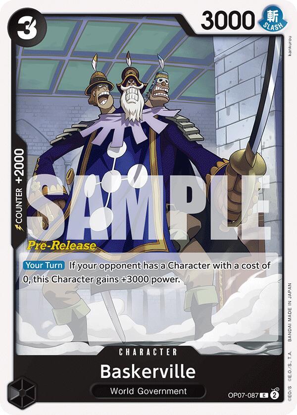 Baskerville OP07-087 One Piece card