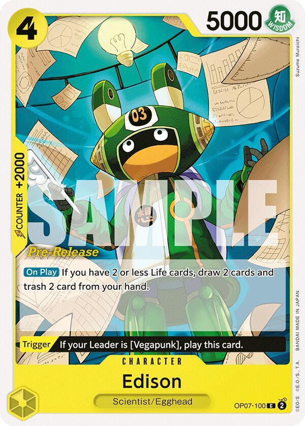 Edison OP07-100 One Piece card