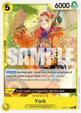 York (OP07P OP07-110) Promos: 500 Years into the Future