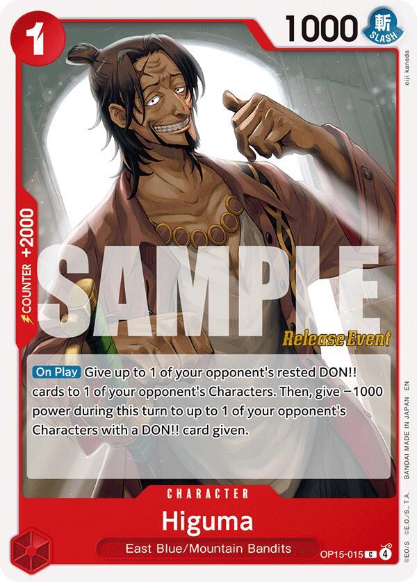 Higuma OP15-015 One Piece card