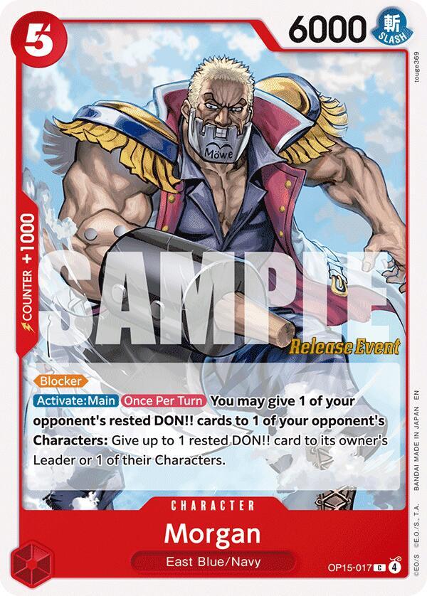 Morgan OP15-017 One Piece card