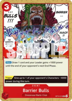 Barrier Bulls (OP15P OP15-019) Promos: Adventure on Kami's Island