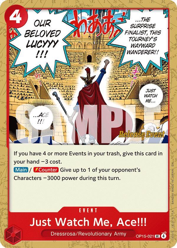 Just Watch Me, Ace!!! OP15-021 One Piece card