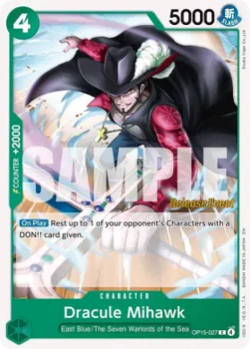 Dracule Mihawk (OP15P OP15-027) Promos: Adventure on Kami's Island