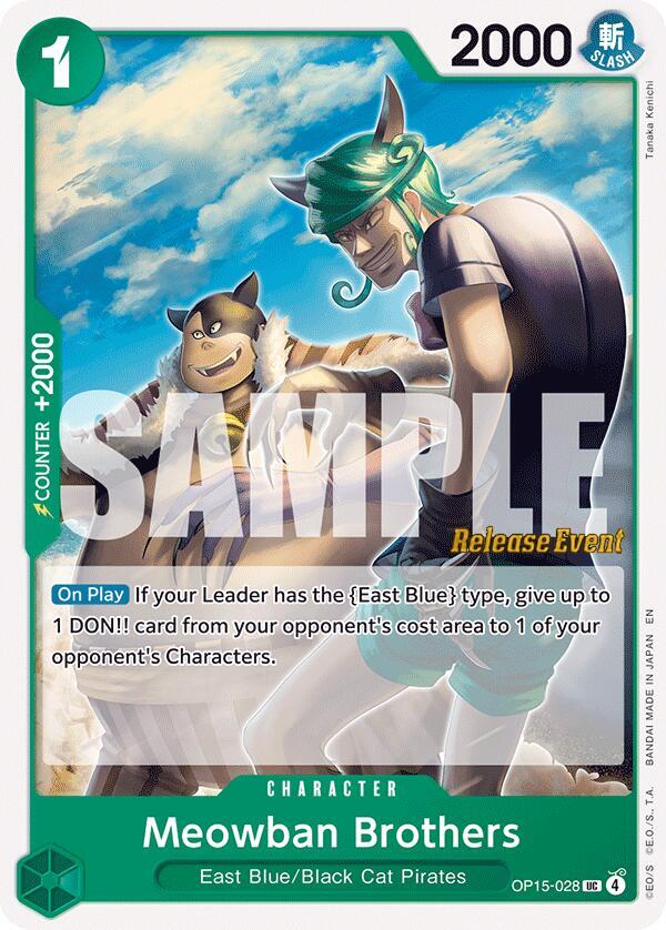 Meowban Brothers OP15-028 One Piece card