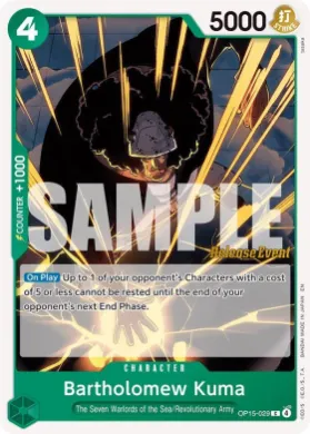 Bartholomew Kuma (OP15P OP15-029) Promos: Adventure on Kami's Island