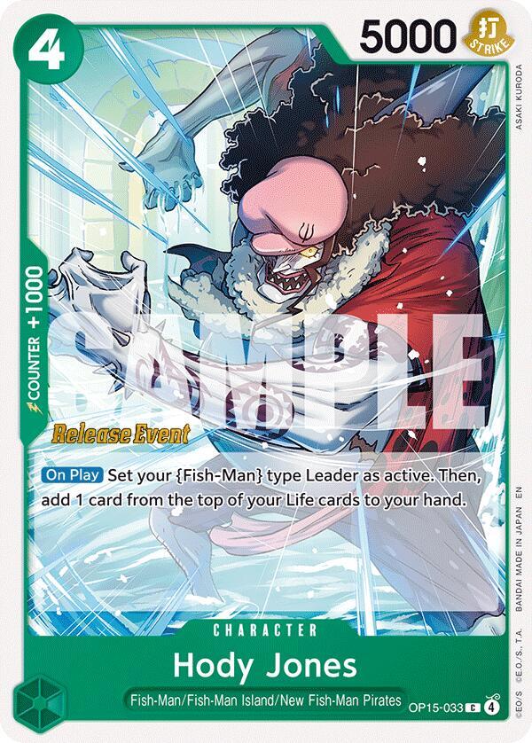 Hody Jones OP15-033 One Piece card