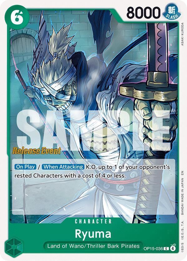Ryuma OP15-036 One Piece card