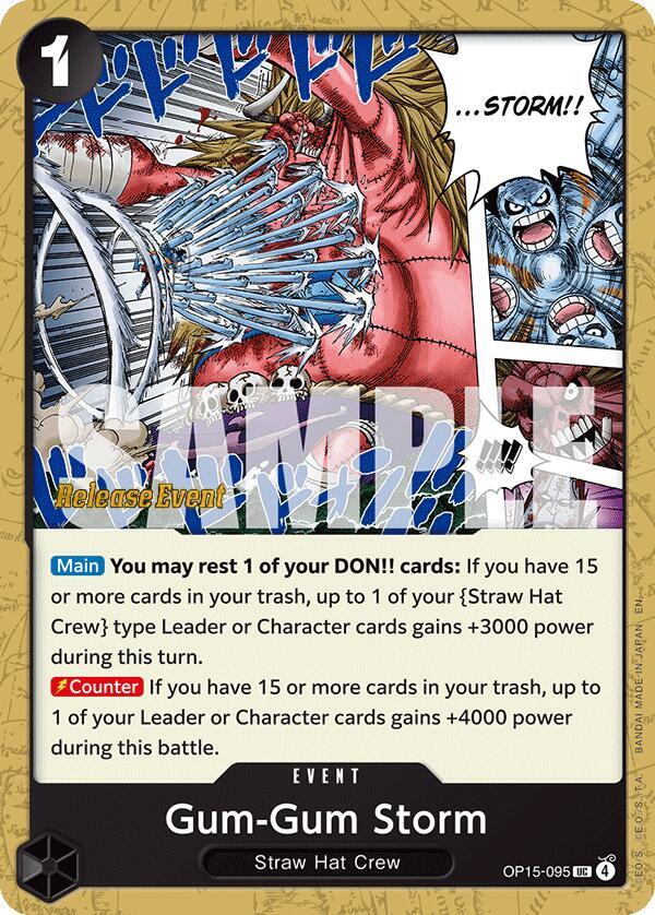 Gum-Gum Storm OP15-095 One Piece card