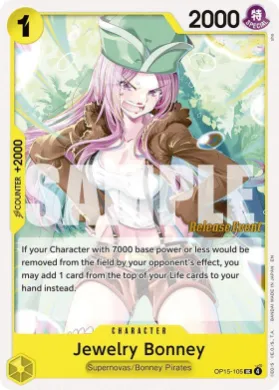 Jewelry Bonney (OP15P OP15-105) Promos: Adventure on Kami's Island