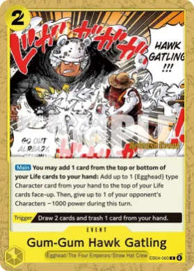 Gum-Gum Hawk Gatling (OP15P EB04-060) Promos: Adventure on Kami's Island
