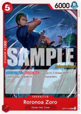 Roronoa Zoro (OP11P OP11-016) Promos: A Fist of Divine Speed