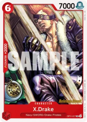 X.Drake (OP11P OP11-017) Promos: A Fist of Divine Speed