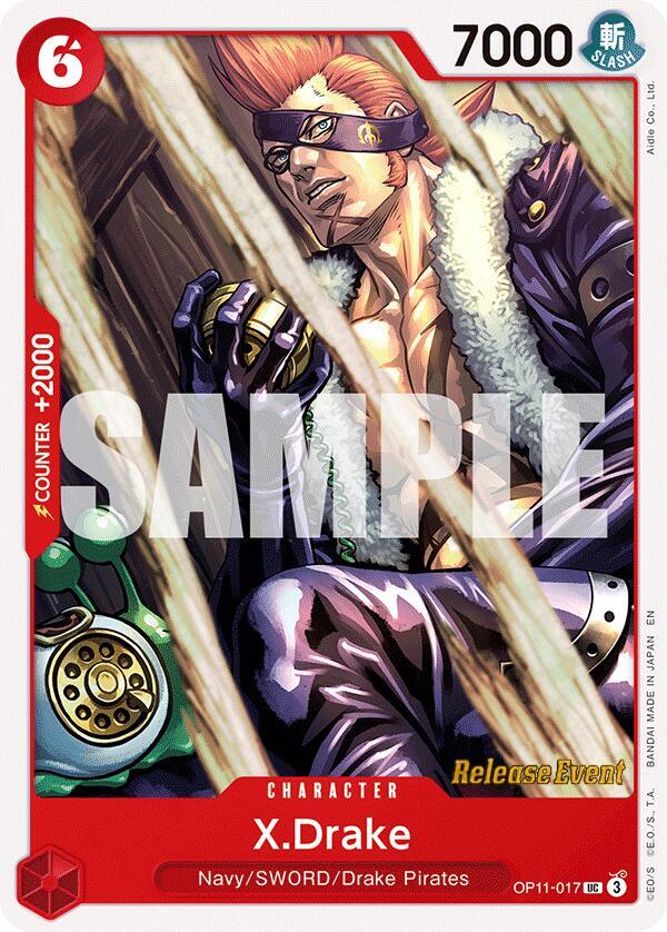 X.Drake OP11-017 One Piece card