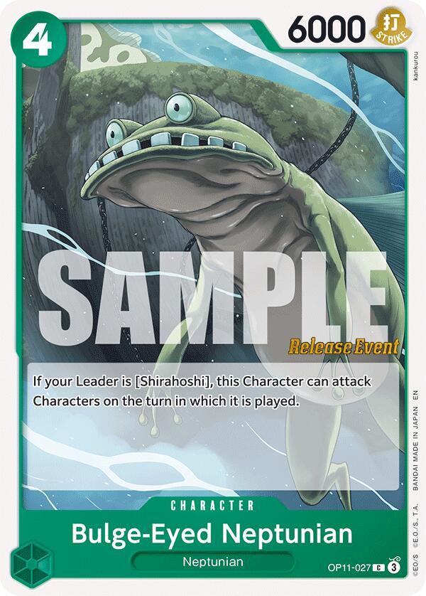 Bulge-Eyed Neptunian OP11-027 One Piece card