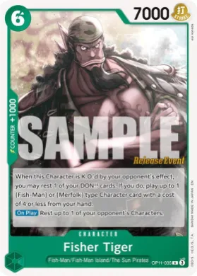 Fisher Tiger (OP11P OP11-035) Promos: A Fist of Divine Speed