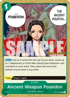 Ancient Weapon Poseidon (OP11P OP11-037) Promos: A Fist of Divine Speed