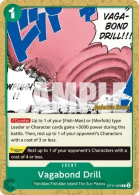 Vagabond Drill (OP11P OP11-039) Promos: A Fist of Divine Speed
