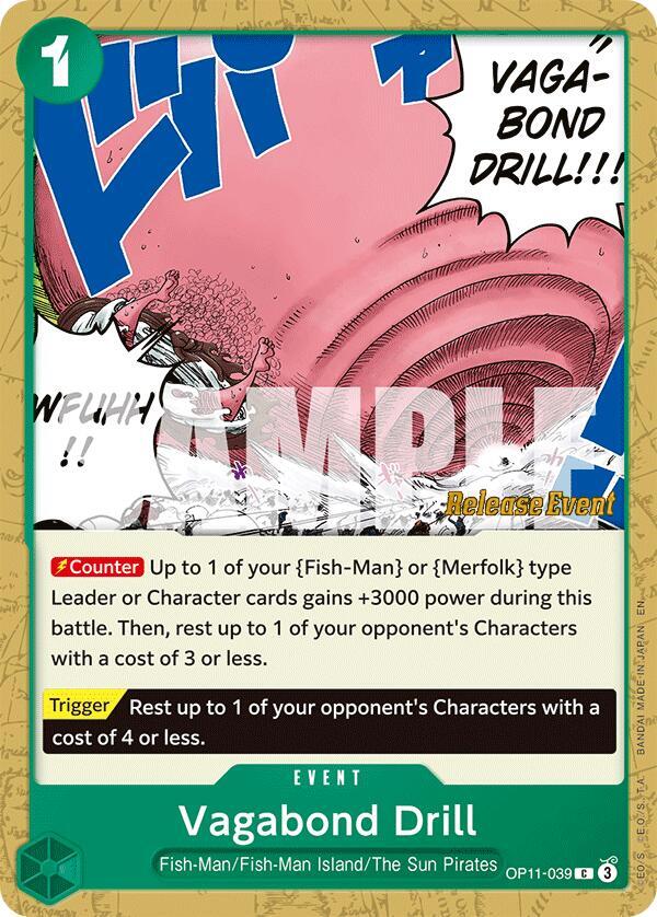 Vagabond Drill OP11-039 One Piece card