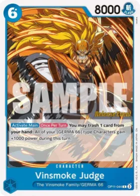 Vinsmoke Judge (OP11P OP11-044) Promos: A Fist of Divine Speed