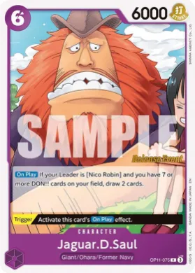 Jaguar.D.Saul (OP11P OP11-075) Promos: A Fist of Divine Speed
