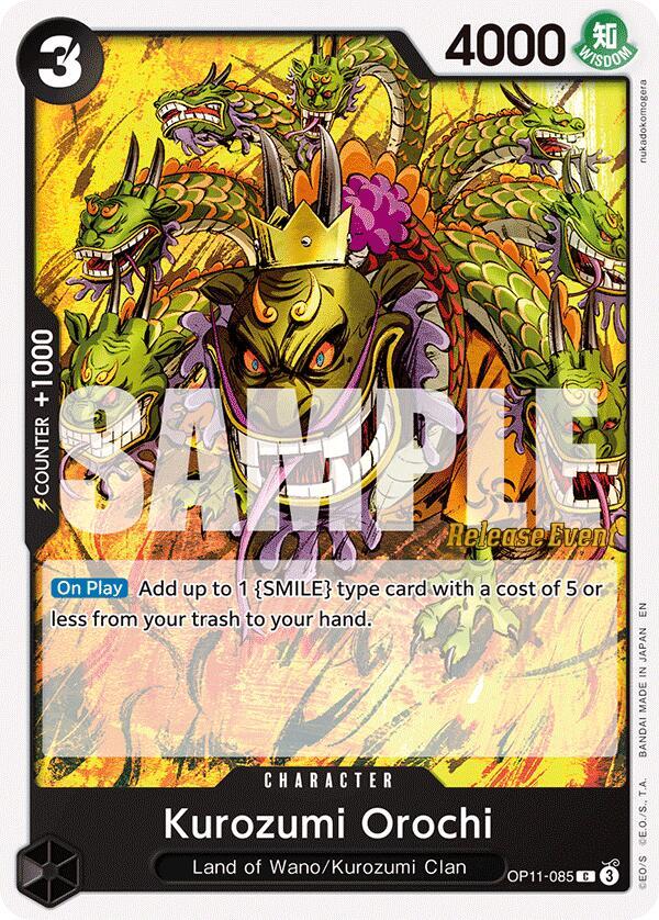 Kurozumi Orochi OP11-085 One Piece card
