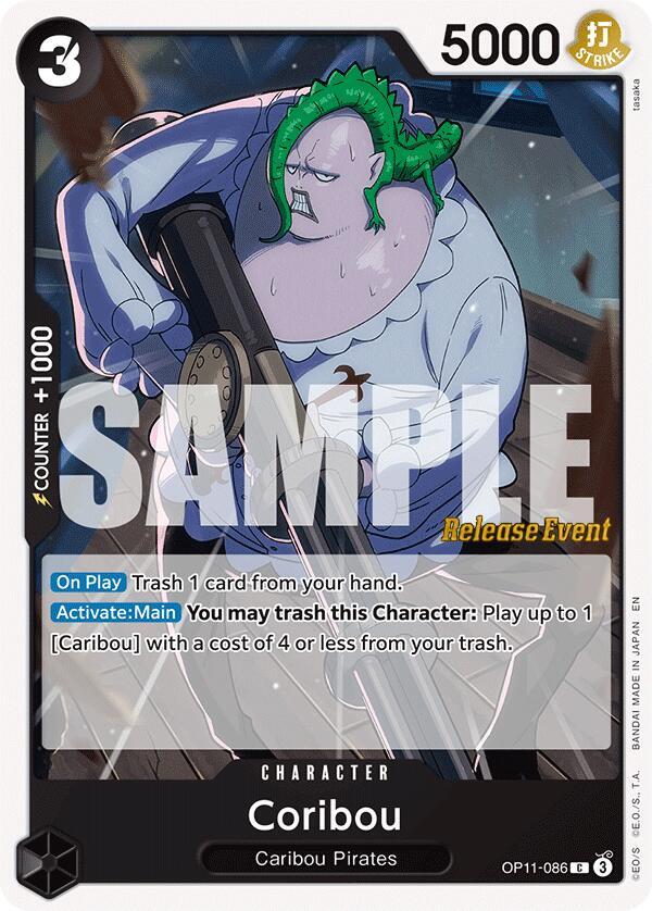 Coribou OP11-086 One Piece card