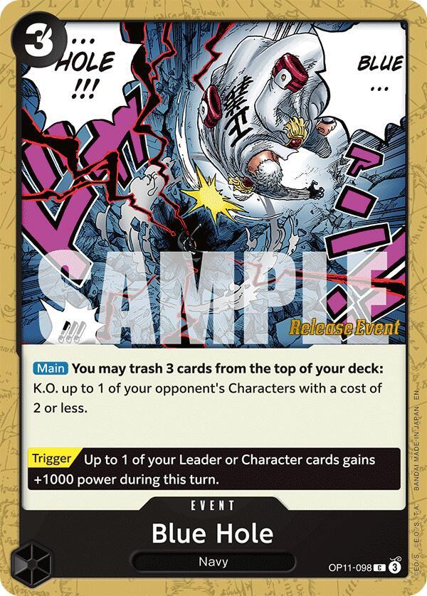 Blue Hole OP11-098 One Piece card