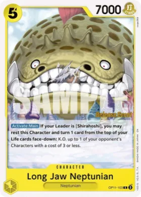 Long-Jaw Neptunian (OP11P OP11-103) Promos: A Fist of Divine Speed