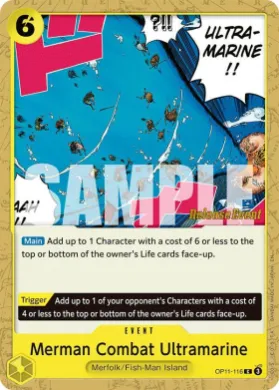 Merman Combat Ultramarine (OP11P OP11-116) Promos: A Fist of Divine Speed