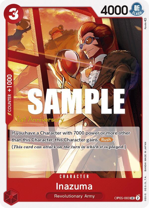 Inazuma OP05-003 One Piece card