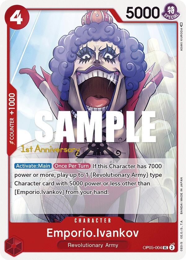 Emporio.Ivankov OP05-004 One Piece card