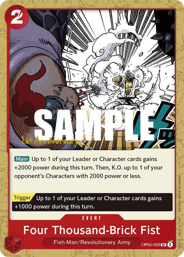 Four Thousand-Brick Fist OP05-020 One Piece card